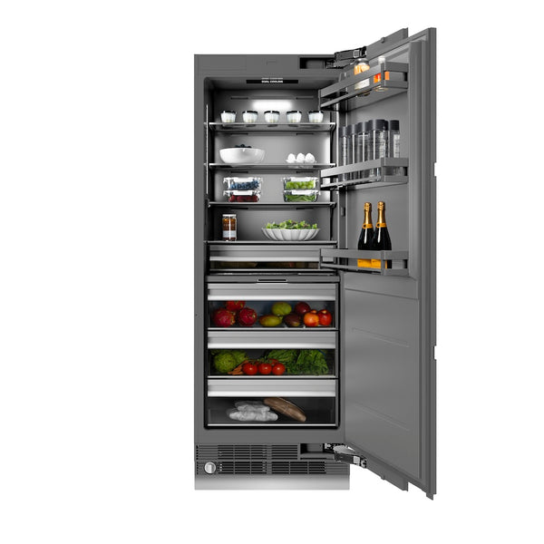 ZLINE 30 in. 16.7 cu. ft. Panel Ready Column Refrigerator with Graphite Gray Interior, Open Box-Great Condition