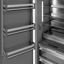 ZLINE Autograph Edition 30 in. 16.7 cu. ft. Panel Ready Column Refrigerator with Graphite Gray Interior and Champagne Bronze Accents (RBCRVZ-30-CB)