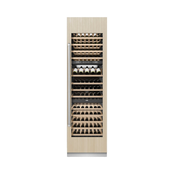 ZLINE 24 in. 12.4 cu. ft. Triple Zone 100 Bottle Panel Ready Column Wine Cooler, Open Box-Good Condition