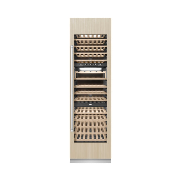ZLINE 24 in. 12.4 cu. ft. Triple Zone 100 Bottle Panel Ready Column Wine Cooler, Open Box-Great Condition