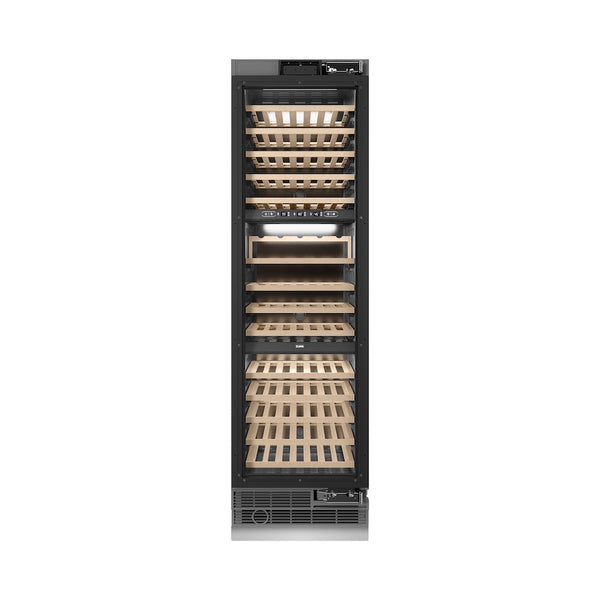 ZLINE 24 in. 12.4 cu. ft. Triple Zone 100 Bottle Panel Ready Column Wine Cooler, Open Box-Great Condition