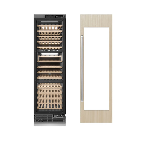 ZLINE 24 in. 12.4 cu. ft. Triple Zone 100 Bottle Panel Ready Column Wine Cooler, Open Box-Great Condition