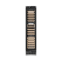 ZLINE Autograph Edition 18 in. 9.0 cu. ft. Triple Zone 68 Bottle Panel Ready Left Hinge Column Wine Cooler with Matte Black Accents (RBCWVLZ-18-MB) front, closed.