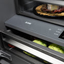 ZLINE 30 in. 16.1 cu. ft. Panel Ready Built-In Bottom Freezer Refrigerator with Water Dispenser and Ice Maker with Graphite Gray Interior, Open Box-Great Condition