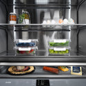 ZLINE 30 in. 16.1 cu. ft. Panel Ready Built-In Bottom Freezer Refrigerator with Water Dispenser and Ice Maker with Graphite Gray Interior, Open Box-Good Condition
