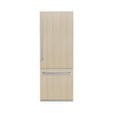 ZLINE 30 in. 16.1 cu. ft. Panel Ready Built-In Bottom Freezer Refrigerator with Water Dispenser and Ice Maker with Graphite Gray Interior, Open Box-Great Condition