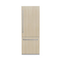 ZLINE 30 in. 16.1 cu. ft. Panel Ready Built-In Bottom Freezer Refrigerator with Water Dispenser and Ice Maker with Graphite Gray Interior, Open Box-Good Condition