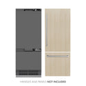 ZLINE 30 in. 16.1 cu. ft. Panel Ready Built-In Bottom Freezer Refrigerator with Water Dispenser and Ice Maker with Graphite Gray Interior, Open Box-Great Condition
