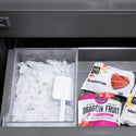 ZLINE 36 in. 19.6 cu. ft. Panel Ready French Door Built-In Bottom Freezer Refrigerator with Water Dispenser and Ice Maker with Graphite Gray Interior, Open Box-Great Condition