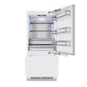 ZLINE 36 in. 19.8 cu. ft. Panel Ready Built-In Bottom Freezer Refrigerator with Water Dispenser and Ice Maker, Open Box-Great Condition