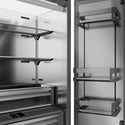 ZLINE 36 in. 19.6 cu. ft. Panel Ready French Door Built-In Bottom Freezer Refrigerator with Water Dispenser and Ice Maker with Stainless Steel Interior, Open Box-Great Condition