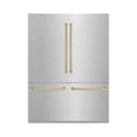 Autograph Refrigerator with Internal Water and Ice Dispenser in Durasnow with Champagne Bronze (RBIVZ-SN-60-CB)