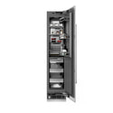 ZLINE 18 in. 8.6 cu. ft. Right Hinge Column Freezer in Satin Stainless Steel with Graphite Gray Interior (RCFVR-SN-18)