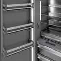 ZLINE 30 in. 16.7 cu. ft. Column Refrigerator in Satin Stainless Steel with Graphite Gray Interior (RCRV-SN-30)