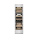 ZLINE 24 in. 12.4 cu. ft. Triple Zone 100 Bottle Column Wine Cooler in Satin Stainless Steel (RCWV-SN-24)