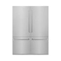 ZLINE 60 in. 32.2 cu. ft. French Door Built-In Bottom Freezer Refrigerator with Water Dispensers and Ice Makers in Satin Stainless Steel (RBIV-SN-60)