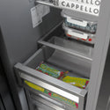 ZLINE 18 in. 8.6 cu. ft. Left Hinge Column Freezer in Stainless Steel with Graphite Gray Interior (RCFVL-304-18)