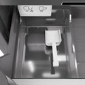 ZLINE Autograph Edition 24 in. 12.4 cu. ft. Column Freezer in Stainless Steel with Graphite Gray Interior and Polished Gold Accents (RCFVZ-304-24-G)