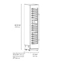ZLINE 18 in. 9.0 cu. ft. Triple Zone 68 Bottle Left Hinge Column Wine Cooler in Stainless Steel (RCWVL-304-18)