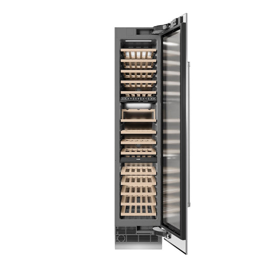 ZLINE 18 in. 9.0 cu. ft. Triple Zone 68 Bottle Right Hinge Column Wine Cooler in Stainless Steel (RCWVR-304-18)