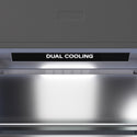 ZLINE Autograph Edition 36 in. 19.8 cu. ft. Built-In Bottom Freezer Refrigerator with Water Dispenser and Ice Maker in Stainless Steel with Graphite Gray Interior and Matte Black Accents (GRBITZ-304-36MB)