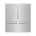 ZLINE 72 in. 39.6 cu. ft. French Door Built-In Bottom Freezer Refrigerator with Water Dispensers and Ice Makers in Stainless Steel (RBIT-304-72)