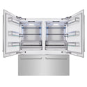 ZLINE 72 in. 39.6 cu. ft. French Door Built-In Bottom Freezer Refrigerator with Water Dispensers and Ice Makers in Stainless Steel (RBIT-304-72)