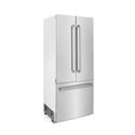 ZLINE 36 in. 19.6 cu. ft. French Door Built-In Bottom Freezer Refrigerator with Water Dispenser and Ice Maker in Stainless Steel (RBIV-304-36)