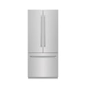 ZLINE 36 in. 19.6 cu. ft. French Door Built-In Bottom Freezer Refrigerator with Water Dispenser and Ice Maker in Stainless Steel with Stainless Steel Interior (SRBIV-304-36)