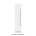 ZLINE 18 in. 8.6 cu. ft. Left Hinge Column Freezer in White Matte with Graphite Gray Interior (RCFVL-WM-18)