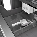 ZLINE Autograph Edition 24 in. 12.4 cu. ft. Column Freezer in White Matte with Graphite Gray Interior and Polished Gold Accents (RCFVZ-WM-24-G)