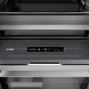 ZLINE Autograph Edition 24 in. 12.4 cu. ft. Column Freezer in White Matte with Graphite Gray Interior and Matte Black Accents (RCFVZ-WM-24-MB) close-up detail, interior touch control panel.