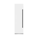 ZLINE Autograph Edition 24 in. 12.4 cu. ft. Column Freezer in White Matte with Graphite Gray Interior and Matte Black Accents (RCFVZ-WM-24-MB)