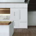 ZLINE 30" 16.1 cu. ft. Built-In 2-Door Bottom Freezer Refrigerator with Internal Water and Ice Dispenser in White Matte (RBIV-WM-30)