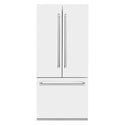 ZLINE 36" 19.6 cu. ft. Built-In 3-Door French Door Refrigerator with Internal Water and Ice Dispenser in White Matte (RBIV-WM-36)