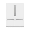 ZLINE 60 in. 32.2 cu. ft. French Door Built-In Bottom Freezer Refrigerator with Water Dispensers and Ice Makers in White Matte (RBIV-WM-60)