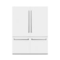 ZLINE 60" 32.2 cu. ft. Built-In 4-Door French Door Refrigerator with Internal Water and Ice Dispenser in White Matte (RBIV-WM-60)