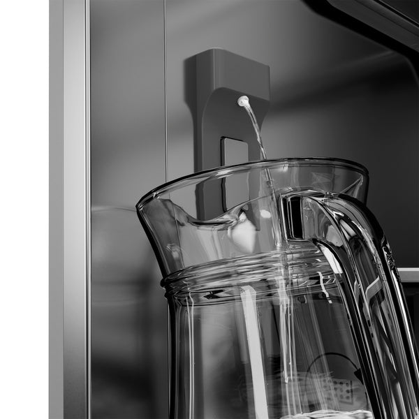ZLINE 36 in. 19.6 cu. ft. French Door Built-In Bottom Freezer Refrigerator with Water Dispenser and Ice Maker in White Matte with Stainless Steel Interior (SRBIV-WM-36)