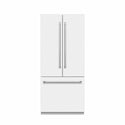 ZLINE 36 in. 19.6 cu. ft. French Door Built-In Bottom Freezer Refrigerator with Water Dispenser and Ice Maker in White Matte with Stainless Steel Interior (SRBIV-WM-36)