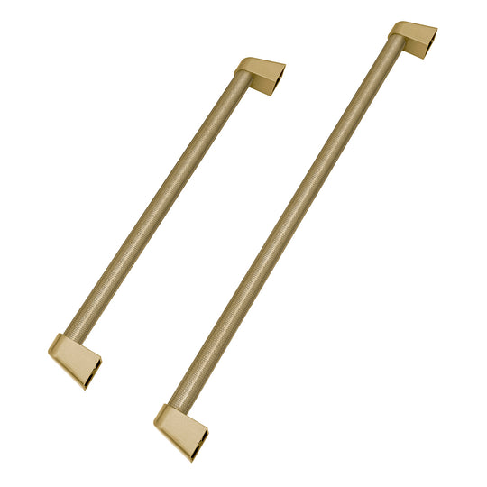 ZLINE Autograph Edition 30 in. Built-In Refrigerator Helix Handles (Set of 2) in Champagne Bronze (RBIVHZ-K-CB-30)