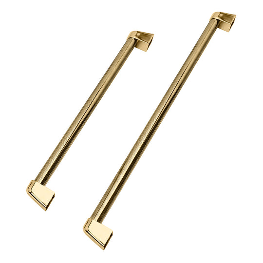 ZLINE Autograph Edition 30 in. Built-In Refrigerator Helix Handles (Set of 2) in Polished Gold (RBIVHZ-K-G-30)
