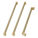 ZLINE Autograph Edition 36 in. Built-In Refrigerator Helix Handles (Set of 3) in Champagne Bronze (RBIVHZ-K-CB-36)