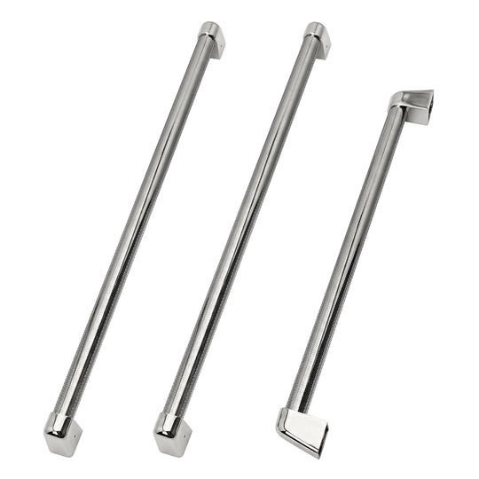 ZLINE Autograph Edition 36 in. Built-In Refrigerator Helix Handles (Set of 3) in Polished Nickel (RBIVHZ-K-PN-36)