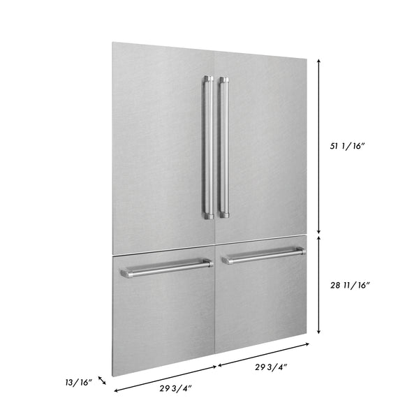 ZLINE 60" Refrigerator Panels in Fingerprint Resistant Stainless Steel for a 60" Buit-in Refrigerator (RPBIV-SN-60)