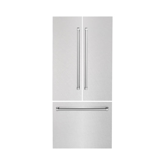 ZLINE 36 in. Refrigerator Panels in Satin Stainless Steel for a 36 in. Built-in Refrigerator (RPBIV-SN-36)
