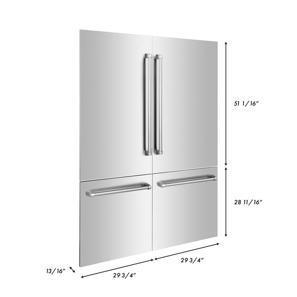 ZLINE 60" Refrigerator Panels in Stainless Steel for a 60" Built-in Refrigerator (RPBIV-304-60)