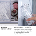 ZLINE 60 in. 32.2 cu. ft. French Door Built-In Bottom Freezer Refrigerator with Water Dispensers and Ice Makers in Stainless Steel (RBIV-304-60)