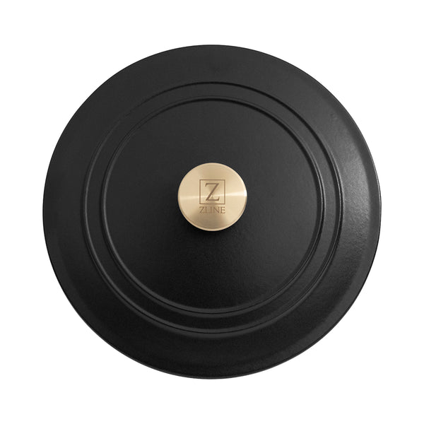 ZLINE 5-Piece Enameled Cast Iron Cookware Set in Black Matte (CWSETS-BLM-5)