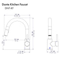 ZLINE Dante Kitchen Faucet in Champagne Bronze (DNT-KF-CB)