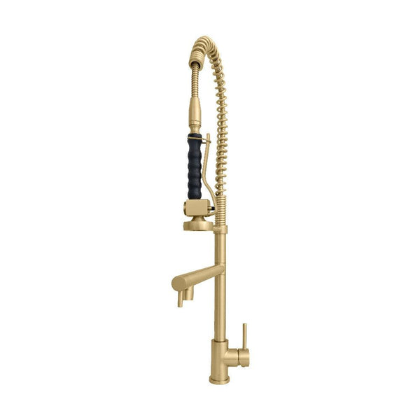 ZLINE Van Gogh Kitchen Faucet in Champagne Bronze (VNG-KF-CB) front.